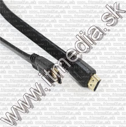 Image of HDMI v1.4 cable 3m GOLD *FLAT* BLISTER (IT10683)